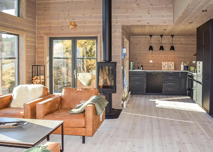 Hébergement de vacances Beautiful In With Sauna Drangedal